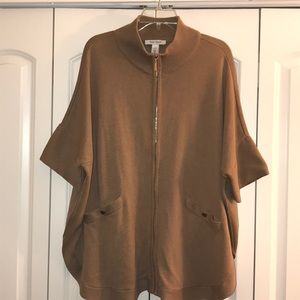 WHBM Camel Cardigan Shrug/Poncho